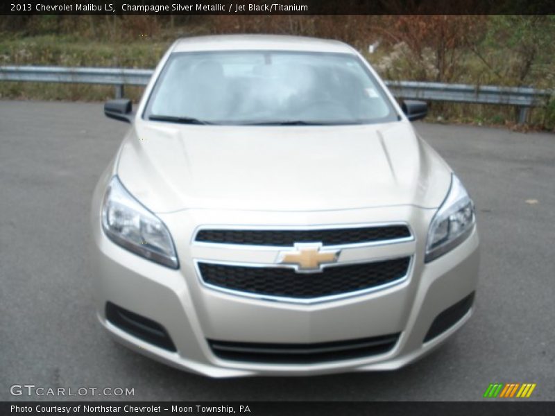 Champagne Silver Metallic / Jet Black/Titanium 2013 Chevrolet Malibu LS