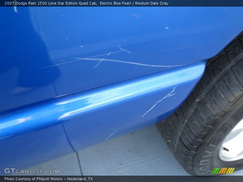 Electric Blue Pearl / Medium Slate Gray 2007 Dodge Ram 1500 Lone Star Edition Quad Cab