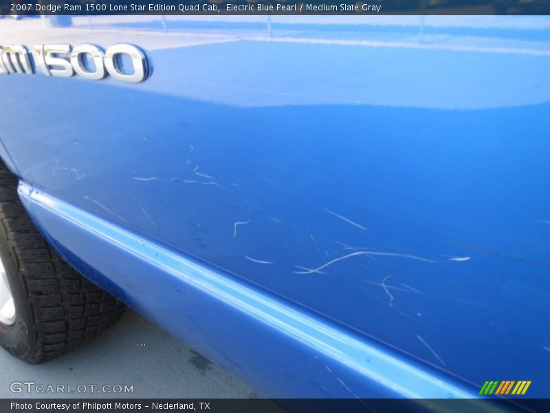 Electric Blue Pearl / Medium Slate Gray 2007 Dodge Ram 1500 Lone Star Edition Quad Cab