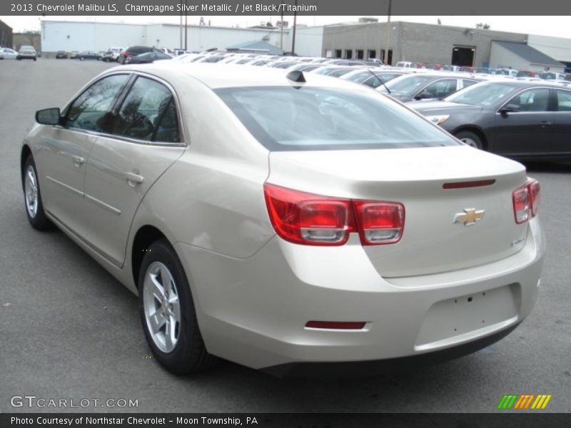 Champagne Silver Metallic / Jet Black/Titanium 2013 Chevrolet Malibu LS
