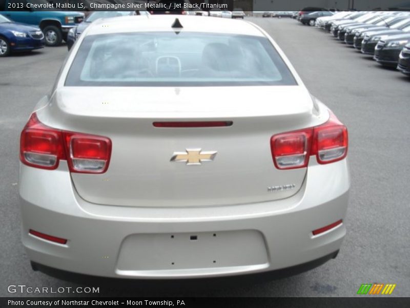 Champagne Silver Metallic / Jet Black/Titanium 2013 Chevrolet Malibu LS