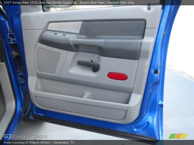 Electric Blue Pearl / Medium Slate Gray 2007 Dodge Ram 1500 Lone Star Edition Quad Cab