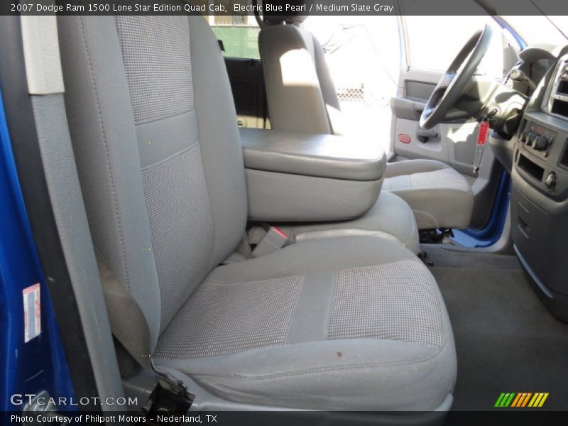 Electric Blue Pearl / Medium Slate Gray 2007 Dodge Ram 1500 Lone Star Edition Quad Cab