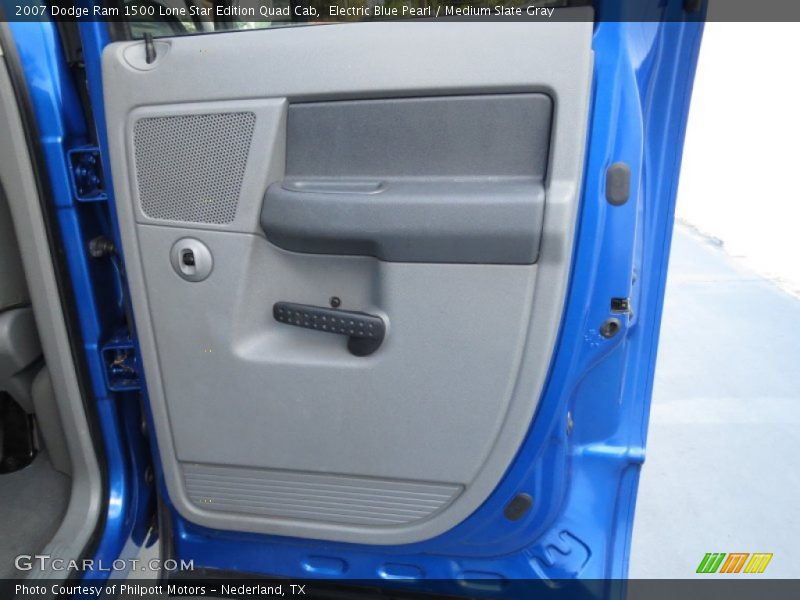 Electric Blue Pearl / Medium Slate Gray 2007 Dodge Ram 1500 Lone Star Edition Quad Cab