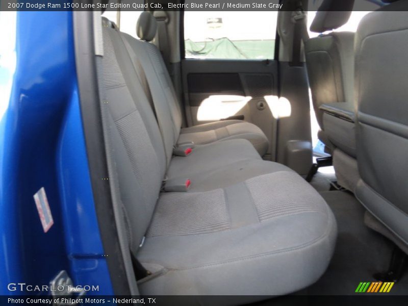 Electric Blue Pearl / Medium Slate Gray 2007 Dodge Ram 1500 Lone Star Edition Quad Cab