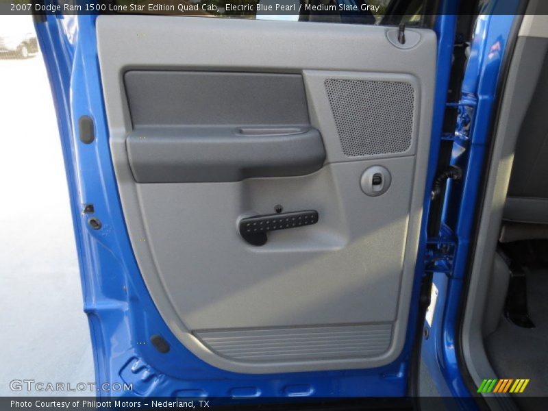 Electric Blue Pearl / Medium Slate Gray 2007 Dodge Ram 1500 Lone Star Edition Quad Cab