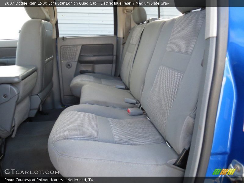 Electric Blue Pearl / Medium Slate Gray 2007 Dodge Ram 1500 Lone Star Edition Quad Cab