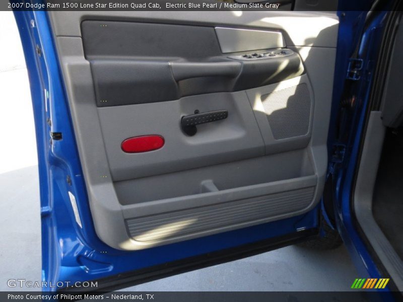 Electric Blue Pearl / Medium Slate Gray 2007 Dodge Ram 1500 Lone Star Edition Quad Cab