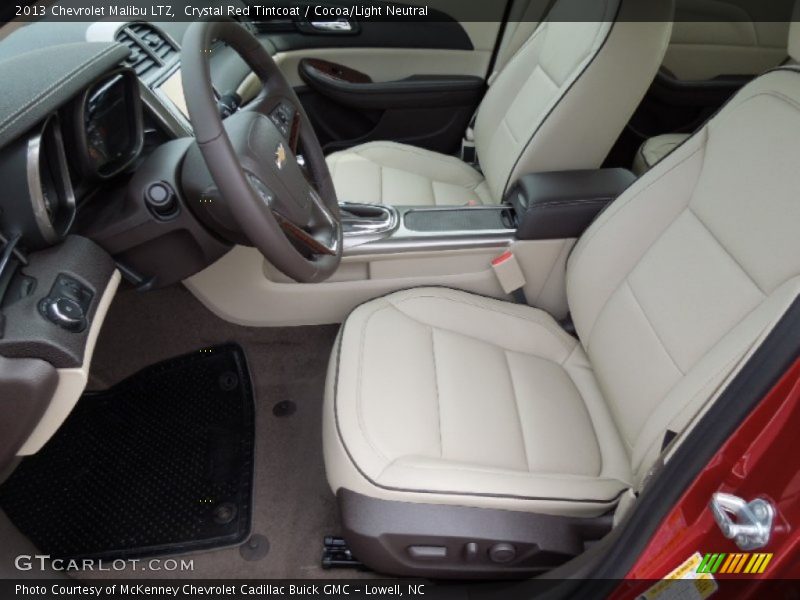 Crystal Red Tintcoat / Cocoa/Light Neutral 2013 Chevrolet Malibu LTZ