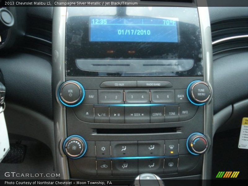 Champagne Silver Metallic / Jet Black/Titanium 2013 Chevrolet Malibu LS