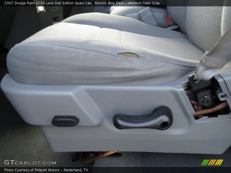 Electric Blue Pearl / Medium Slate Gray 2007 Dodge Ram 1500 Lone Star Edition Quad Cab