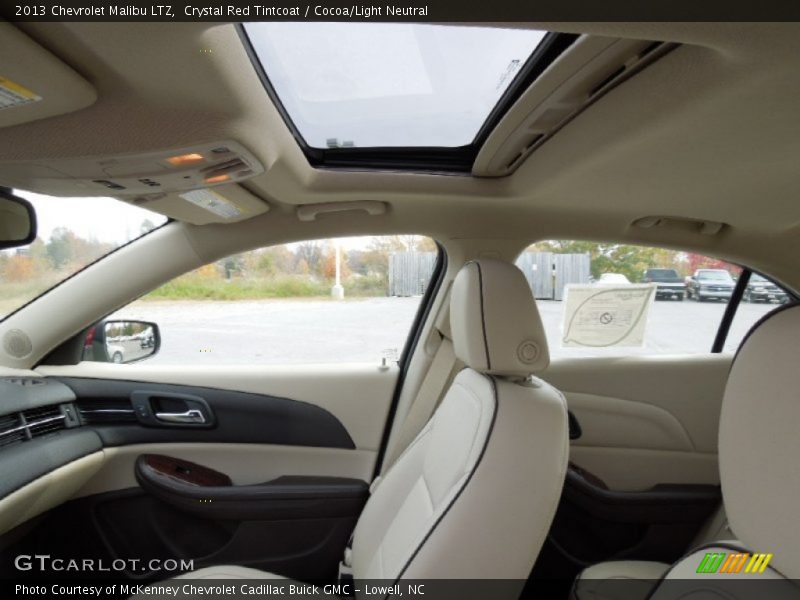 Crystal Red Tintcoat / Cocoa/Light Neutral 2013 Chevrolet Malibu LTZ