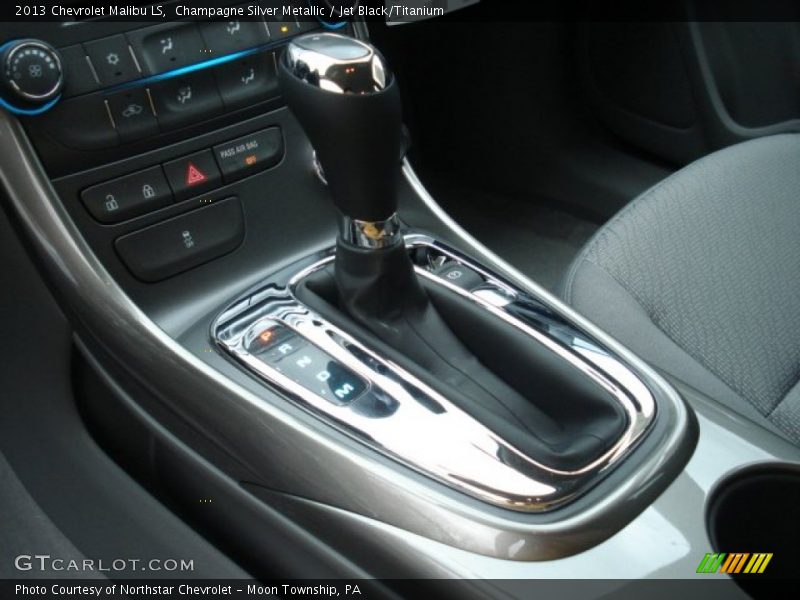 Champagne Silver Metallic / Jet Black/Titanium 2013 Chevrolet Malibu LS