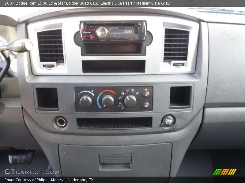 Electric Blue Pearl / Medium Slate Gray 2007 Dodge Ram 1500 Lone Star Edition Quad Cab