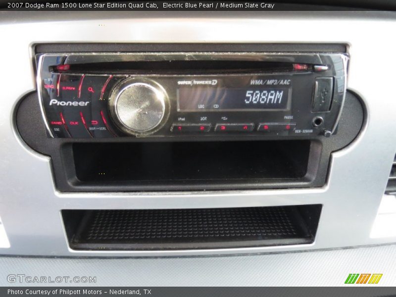 Electric Blue Pearl / Medium Slate Gray 2007 Dodge Ram 1500 Lone Star Edition Quad Cab