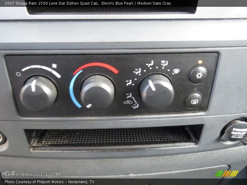 Electric Blue Pearl / Medium Slate Gray 2007 Dodge Ram 1500 Lone Star Edition Quad Cab