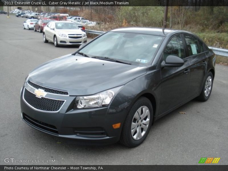 Cyber Gray Metallic / Jet Black/Medium Titanium 2013 Chevrolet Cruze LS