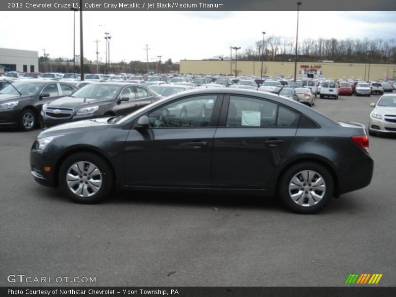 Cyber Gray Metallic / Jet Black/Medium Titanium 2013 Chevrolet Cruze LS