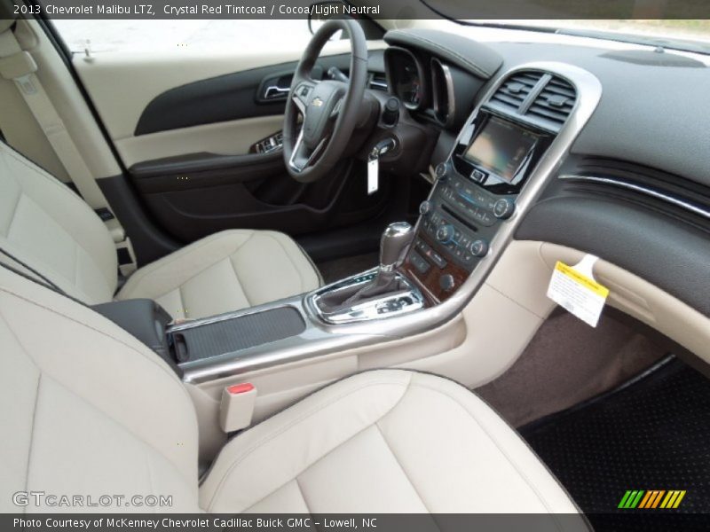 Crystal Red Tintcoat / Cocoa/Light Neutral 2013 Chevrolet Malibu LTZ