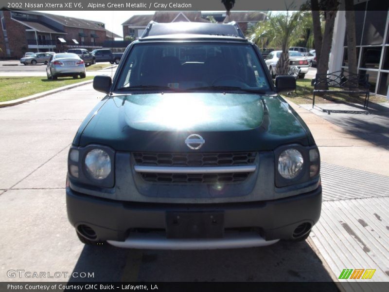 Alpine Green Metallic / Gray Celadon 2002 Nissan Xterra XE V6