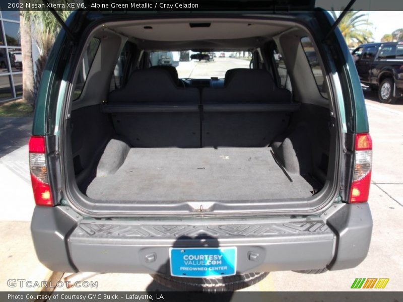 Alpine Green Metallic / Gray Celadon 2002 Nissan Xterra XE V6
