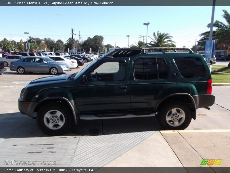 Alpine Green Metallic / Gray Celadon 2002 Nissan Xterra XE V6