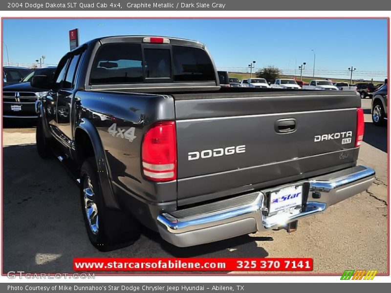 Graphite Metallic / Dark Slate Gray 2004 Dodge Dakota SLT Quad Cab 4x4