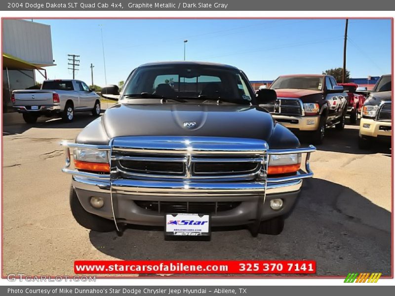 Graphite Metallic / Dark Slate Gray 2004 Dodge Dakota SLT Quad Cab 4x4