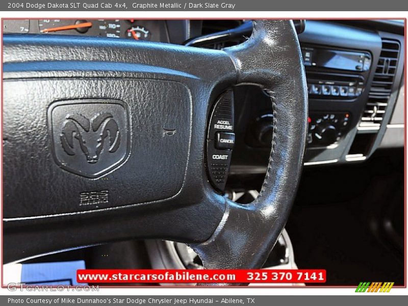 Graphite Metallic / Dark Slate Gray 2004 Dodge Dakota SLT Quad Cab 4x4