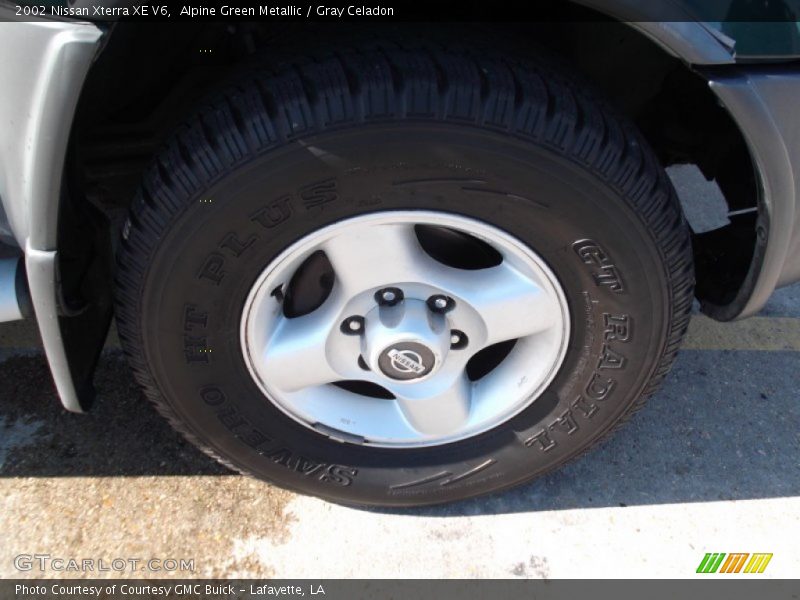 Alpine Green Metallic / Gray Celadon 2002 Nissan Xterra XE V6