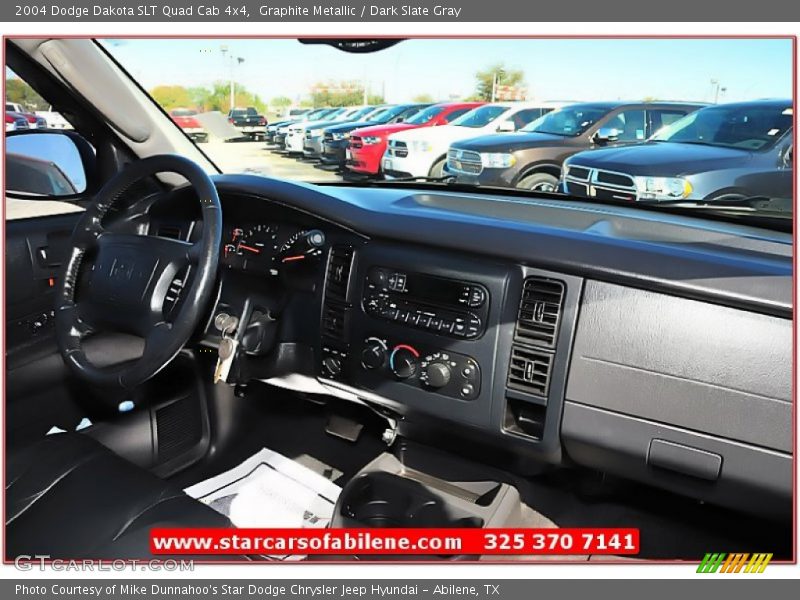 Graphite Metallic / Dark Slate Gray 2004 Dodge Dakota SLT Quad Cab 4x4