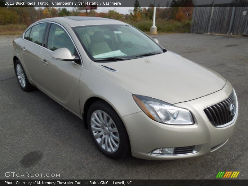 Champagne Silver Metallic / Cashmere 2013 Buick Regal Turbo