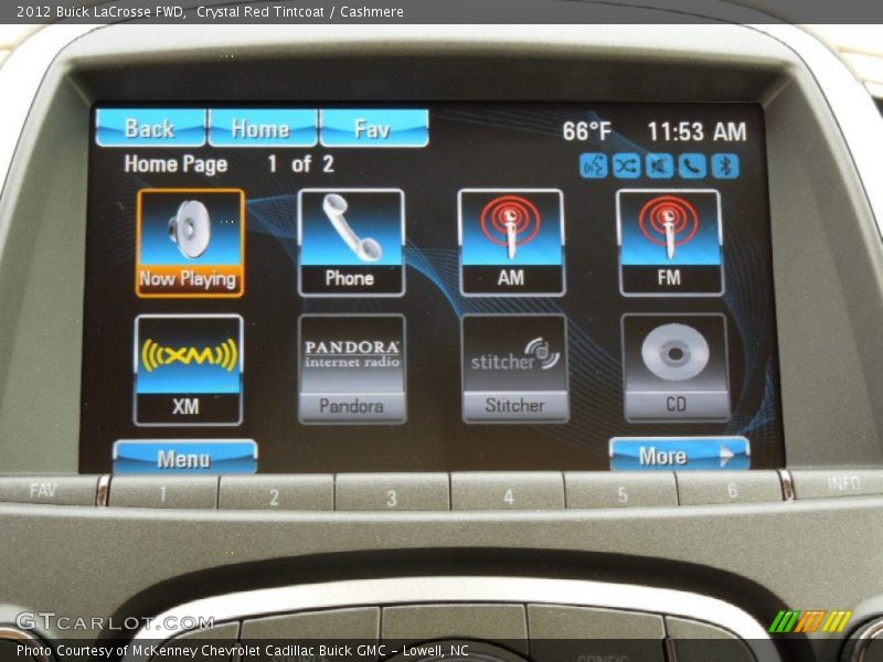 Crystal Red Tintcoat / Cashmere 2012 Buick LaCrosse FWD