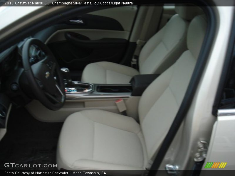 Champagne Silver Metallic / Cocoa/Light Neutral 2013 Chevrolet Malibu LT