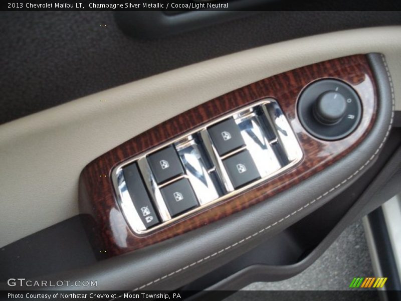 Champagne Silver Metallic / Cocoa/Light Neutral 2013 Chevrolet Malibu LT