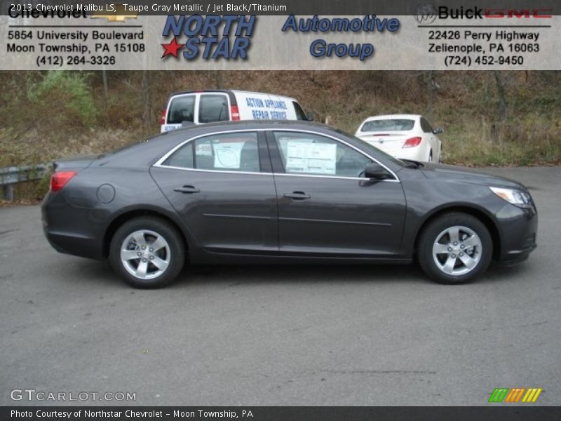 Taupe Gray Metallic / Jet Black/Titanium 2013 Chevrolet Malibu LS