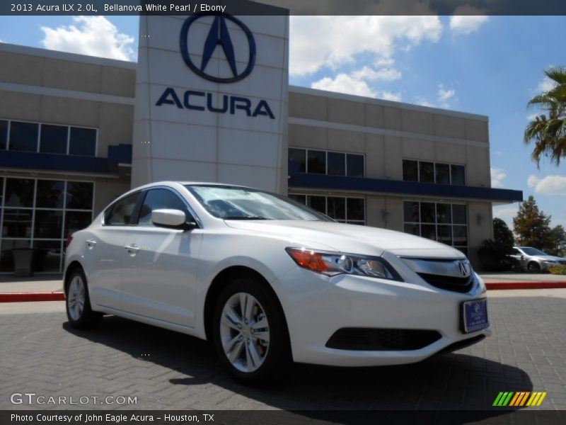 Bellanova White Pearl / Ebony 2013 Acura ILX 2.0L