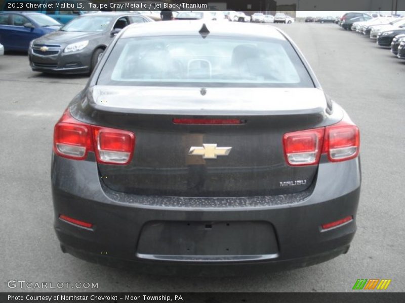 Taupe Gray Metallic / Jet Black/Titanium 2013 Chevrolet Malibu LS