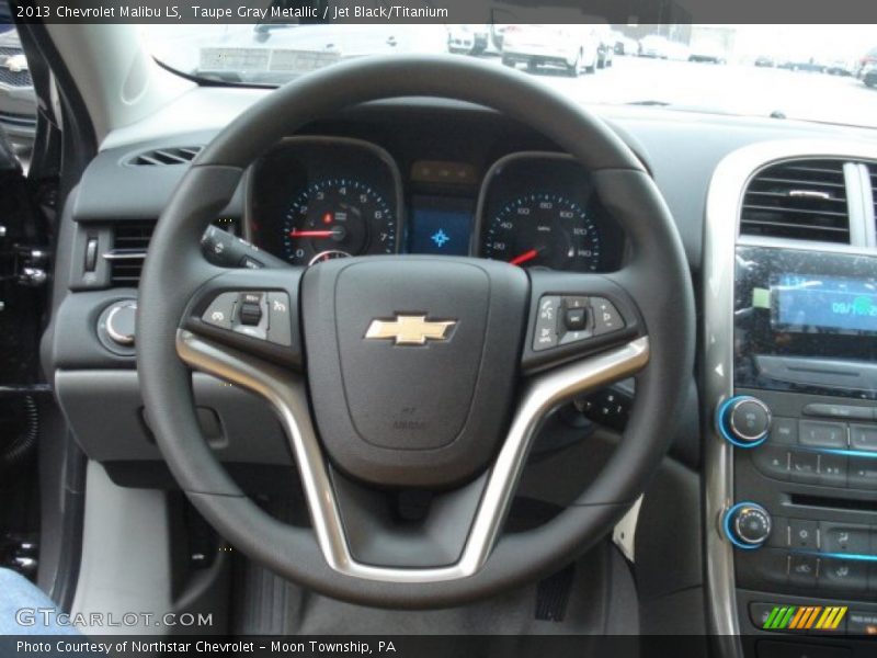 Taupe Gray Metallic / Jet Black/Titanium 2013 Chevrolet Malibu LS