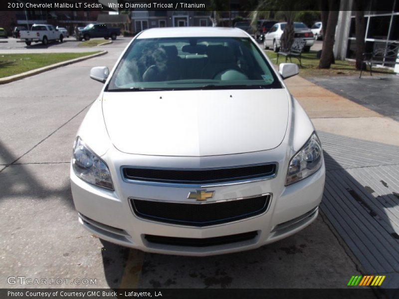 White Diamond Tricoat / Titanium 2010 Chevrolet Malibu LT Sedan