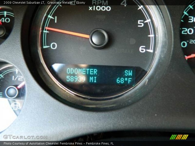 Greystone Metallic / Ebony 2009 Chevrolet Suburban LT