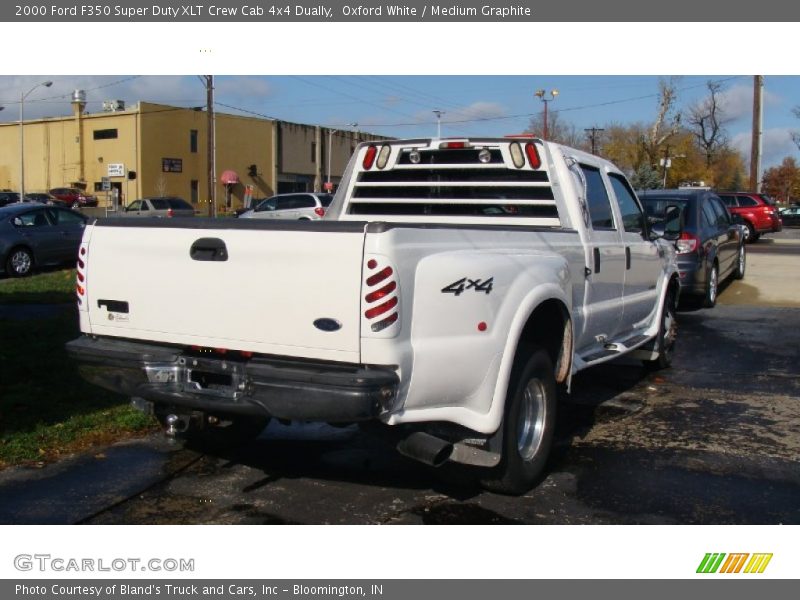 Oxford White / Medium Graphite 2000 Ford F350 Super Duty XLT Crew Cab 4x4 Dually