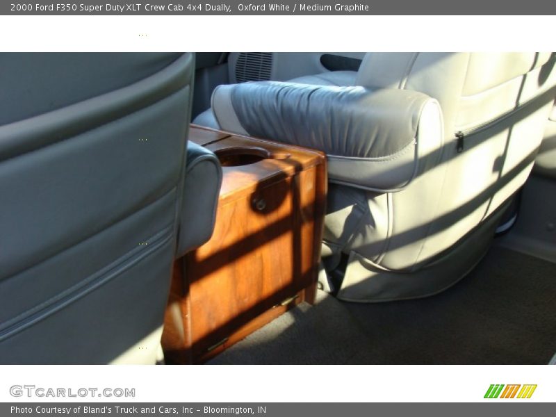 Oxford White / Medium Graphite 2000 Ford F350 Super Duty XLT Crew Cab 4x4 Dually
