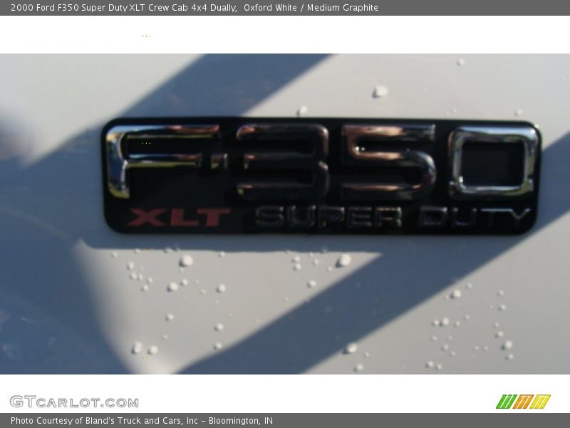 Oxford White / Medium Graphite 2000 Ford F350 Super Duty XLT Crew Cab 4x4 Dually