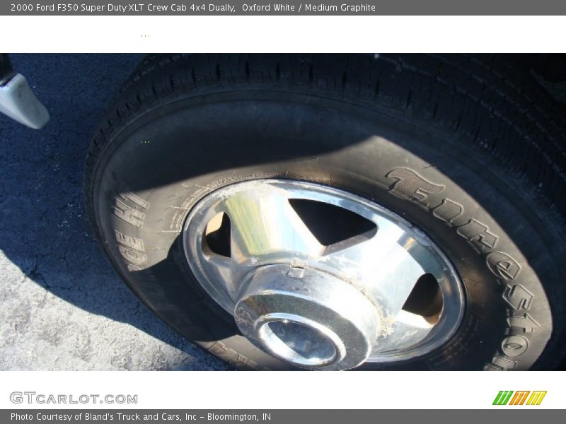 Oxford White / Medium Graphite 2000 Ford F350 Super Duty XLT Crew Cab 4x4 Dually