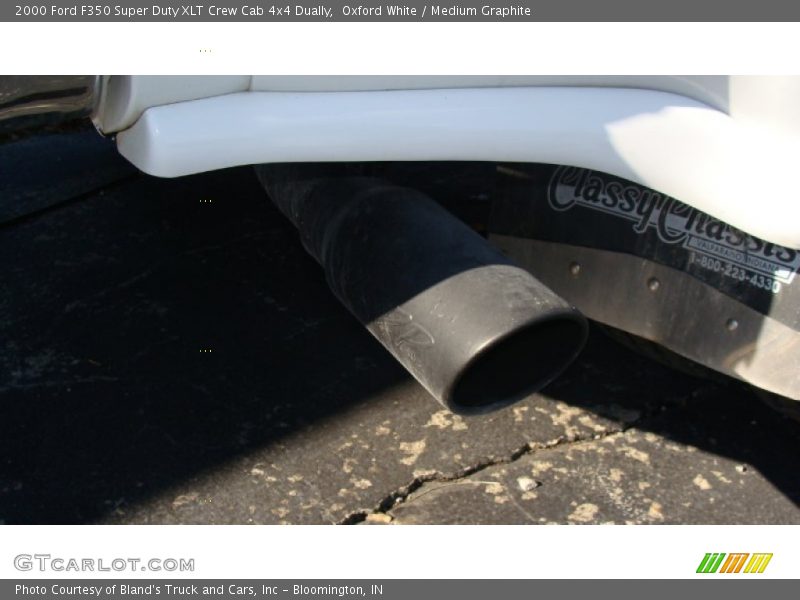 Oxford White / Medium Graphite 2000 Ford F350 Super Duty XLT Crew Cab 4x4 Dually