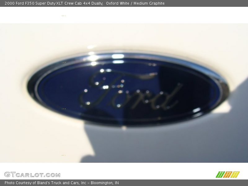 Oxford White / Medium Graphite 2000 Ford F350 Super Duty XLT Crew Cab 4x4 Dually