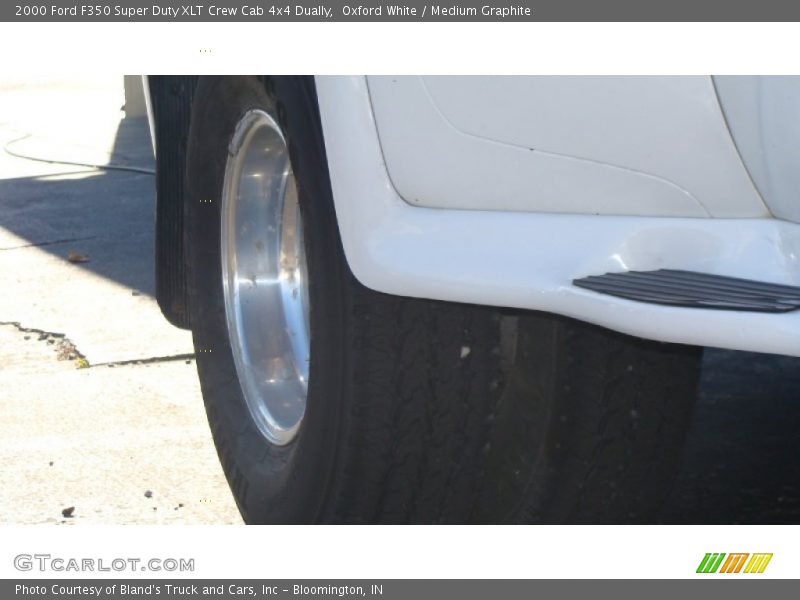 Oxford White / Medium Graphite 2000 Ford F350 Super Duty XLT Crew Cab 4x4 Dually
