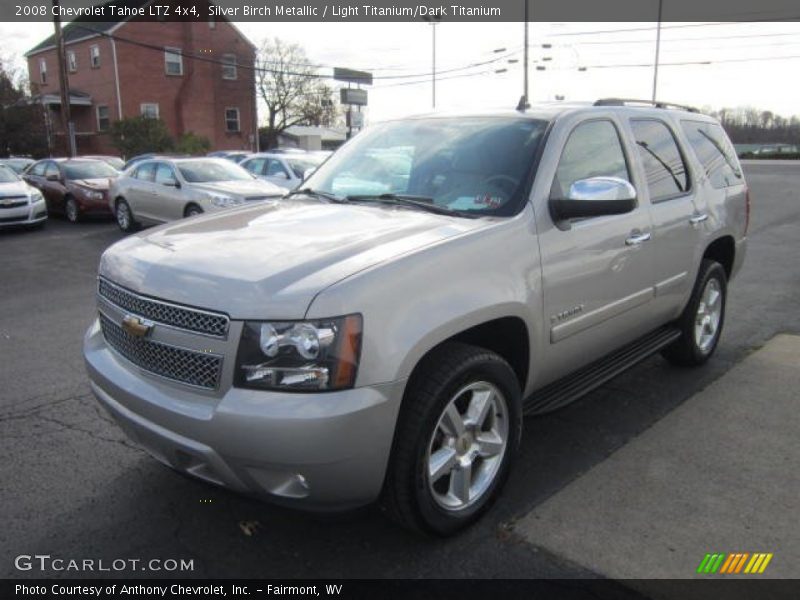 Silver Birch Metallic / Light Titanium/Dark Titanium 2008 Chevrolet Tahoe LTZ 4x4