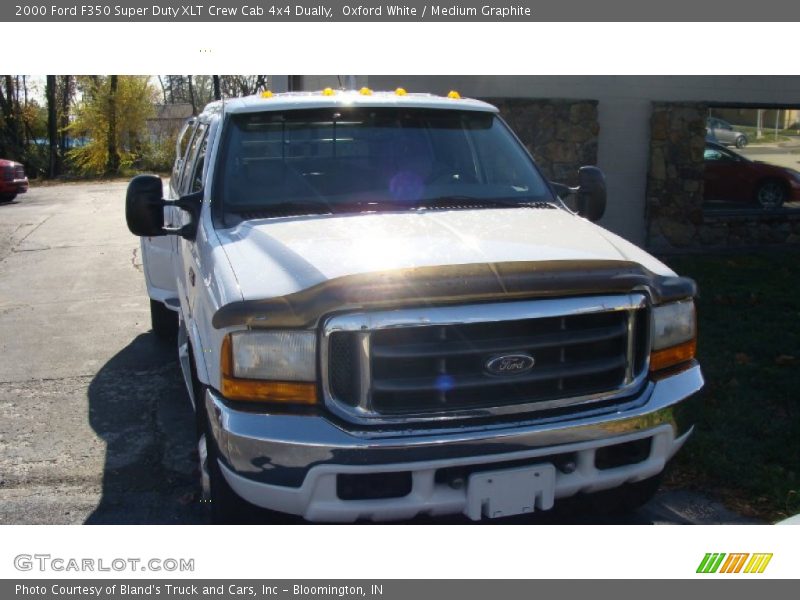 Oxford White / Medium Graphite 2000 Ford F350 Super Duty XLT Crew Cab 4x4 Dually